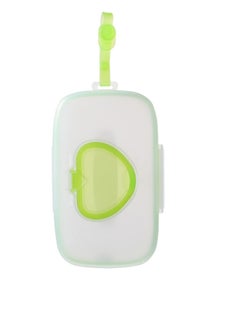 Buy Baby Wipe Dispenser, Portable Refillable Case, Reusable Travel Wet Pouch for Travel-Pouch Carries (Green) in UAE