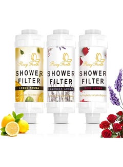 Buy Forth Showerhead Filter Vitamin C Shower Filter for Clean & Filtered Bath Water (Lemon) in UAE