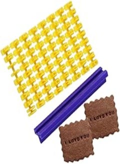 Buy 72pcs Alphabet Number & Letter Biscuit Letter Stamp DIY Mold Decorating Baking Tool in Egypt