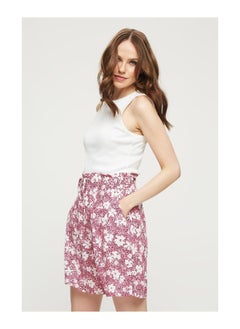 اشتري Pink Multi Floral Shirred Waist Short في الامارات