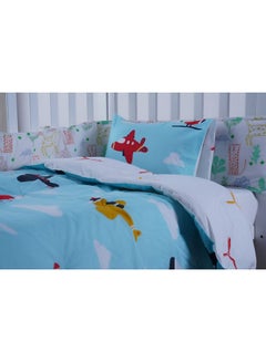 Buy 2-Piece 144 Thread Count Fly High Comforter Set Includes 1xComforter Cover 125x110cm, 1xPillow Case 45x30cm in UAE