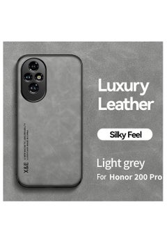 Buy Protective Phone Case for Honor 200 Pro with Built in Magnetic Sheet Shockproof High Quality Luxury PU Leather Skin-friendly Phone Cover in Saudi Arabia