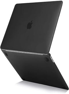 اشتري MOSISO Compatible with MacBook Air 13 inch Case 2020 Release A2337 M1 A2179 Retina Display with Touch ID, Protective Soft Touch Ultra Slim See Through High Suppleness Plastic Hard Shell Cover, Black في مصر