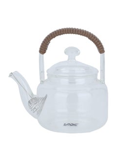 Buy Brown handle thermal glass teapot 400ml in Saudi Arabia