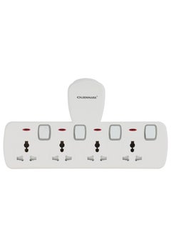 Buy Olsenmark Multi Plug Extension Socket, 4 Way Electrical Outlet Extender, Wall Charger, Universal Plug Adapter, Charging Station for Home, Office, Kitchen, Individually Switched in UAE