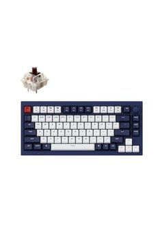 اشتري Keychron Q1 QMK Gateron Phantom Mechanical Keyboard with Knob RGB Brown Switch and Custom Hot-swappable - Navy Blue في الامارات