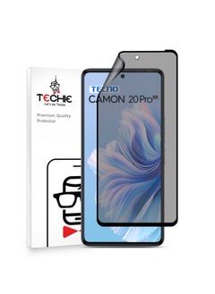 Buy Techie Full Cover Explosion-Proof Matte Ceramic Privacy Film Screen Protector for Tecno Camon 20 Pro in Saudi Arabia