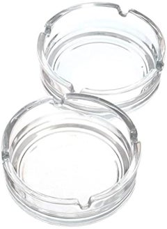 اشتري AKDC Ashtray Glass (10.5Cm, Clear) -2 Pieces في الامارات