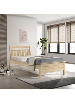 Buy Nordica Haven Solid Wood Single Bed 220.6 x 95 x 101.2 cm in Saudi Arabia