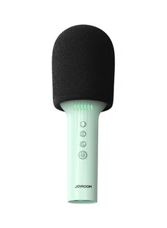 Buy Joyroom 2in1 Karaoke Mic with Speaker Bluetooth Wireless Microphone Audio with 4 sound modes and hours singing wireless Microphone Handheld Audio-Green in Saudi Arabia