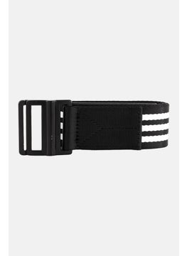 Buy Men Brand Logo Belt, Black/White in UAE