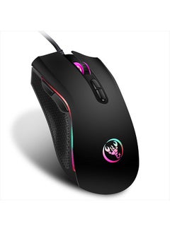 Buy A869 Wired Gaming Mouse 3200DPI 7 Buttons 7 Color LED Optical Computer Mouse Player Mice Gaming Mouse for Pro Gamer in Saudi Arabia