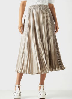 Buy Plisse High Waist Skirt in UAE