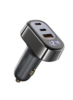 Buy Vyvylabs Rapid Energy Display Car Charger 125W A+2C 3-Port Fast Car Charger in UAE