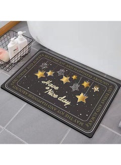 اشتري Bath Mat Super Absorbent Bathroom Cushion Toilet Absorbent Non-Slip Mat Not Moldy Kitchen Porch Floor Mat في الامارات