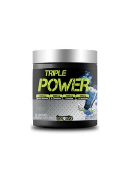 Buy Triple Power Pre-Workout Blue Raspberry Food Supplement-30 Servings -300gm in Saudi Arabia