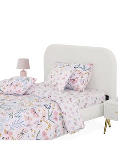 Buy Spring 4-Piece Comforter Set, Multicolour - 160x220 cm in UAE