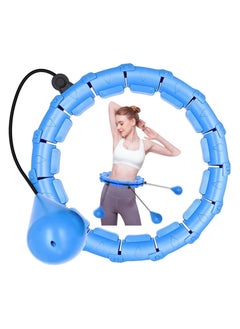 Buy Fitness Hula Hoop Slimming Exercise Ring with Rotating Weight, Adjustable Abdominal Slimming Fitness Machine with 24 Knots, 360° Automatic Ball Rotation Exercise Machine for Adults and Kids in Egypt