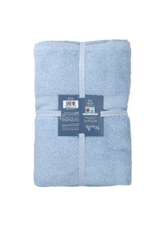 Buy 2-Piece Reyna Bath Towel Set Light Blue 70 x 140 cm PI1037-PD457-BB3 in Saudi Arabia