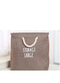 Buy Foldable Clothes storage Laundry Basket With Handles in Saudi Arabia