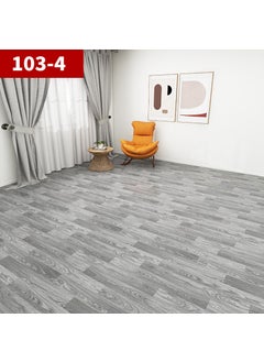 اشتري Wholesale PVC Vinyl Flooring 2.5m 3m 3.3m Waterproof Slip-Resistant Self-Adhesive Plastic Wood-Grain Floor Covering 103-4 [1.5mm thick * 2.5m wide] dipped Oxford leather في السعودية