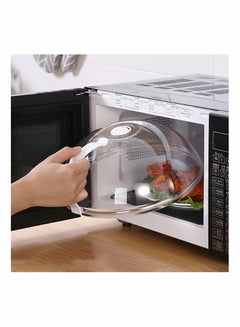 Buy Microwave Splatter Cover for Food, Clear Like Glass Microwave Splash Guard Cooker lid, Dish bowl Plate Serving Cover with Steam Vent, BPA-Free, Safe Plastic, 10.5 Inchs in UAE