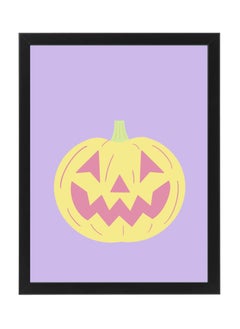 اشتري Halloween Cute Pumpkin Framed Poster 30x40cm - Spooky Halloween Wall Art Decor for Kids' Rooms, Home, Nursery, or Party -  Halloween Decoration Gift في الامارات