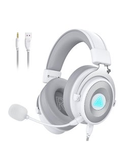 Buy EKSA E900 Pro USB Gaming Headset for PC , Computer Headset with Detachable Noise Cancelling Mic, 7.1 Surround Sound, 50MM Driver in Saudi Arabia