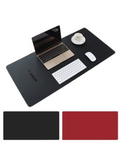 Buy COOLBABY Multifunctional Office Desk Pad Ultra Thin Waterproof PU Leather Mouse Pad Dual Use Desk Writing Mat for Office/Home(70*35 CM Red+Black) in UAE