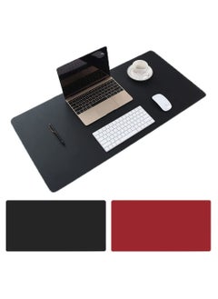 Buy COOLBABY Multifunctional Office Desk Pad Ultra Thin Waterproof PU Leather Mouse Pad Dual Use Desk Writing Mat for Office/Home(70*35 CM Red+Black) in UAE