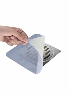 Buy Silicone Drain Cover White 8 in 20cm 2 Pcs Tub Stopper Floor Anti Odor Mat Drain Cover for Shower Floor Anti Cockroach Deodorizing Drain Cover Kitchen Seal for Kitchen Laundry Toilet and Else in UAE