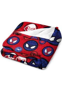 Buy Flannel Fleece Blanket Printed Spider Faces 300 GSM Lightweight All Season Blanket for Couch Sofa Bed Soft Cozy Warm Throw Size 130x150cm in Saudi Arabia