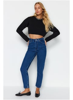 Buy Indigo High Waist Mom Jeans TWOSS20JE0108 in Egypt