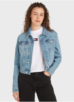 Buy Pocket Detail Denim Jacket in UAE