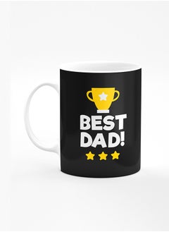 Buy Designer Printed Coffee Mug with Heavy Duty Handle 11oz Ceramic Personalised Gift Mugs Cup [Microwave Safe & Dishwasher Proof] - Best Dad Cup in UAE