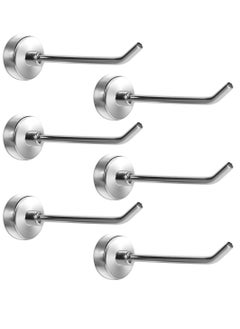 Buy Magnetic Hooks 6 Pack 3 Inch Long Magnetic Cruise Hook Carrying capacity 15 lb+ Heavy Duty Magnets Hook for Hanging Large Metal Magnetic Hooks for Cabins Grill Fridge Door in UAE