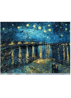 Buy 5D DIY Diamond Painting Set Full Drill Diamond Painting Starry Night Wall Stickers for Living Room in Saudi Arabia