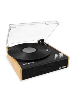 Buy The Eastwood 3-Speed Bluetooth Turntable Record Player with Built-in Speakers and Dust Cover VTA-72 in UAE