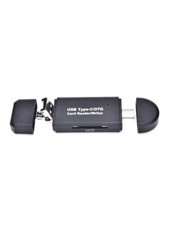 اشتري قارئ بطاقات من منفذ Micro USB OTG إلى 2.0 SD أسود في السعودية
