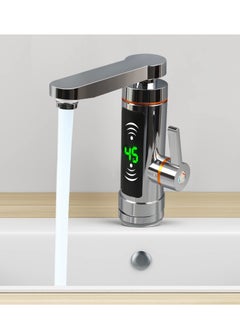 اشتري Electric Instant Heater Tap, 360° Rotatable Stainless Electric Tap with LED Digital Display, 220V Electric Instant Heater Faucet for Home Kitchens, Bathrooms, Offices (30-60℃) في السعودية