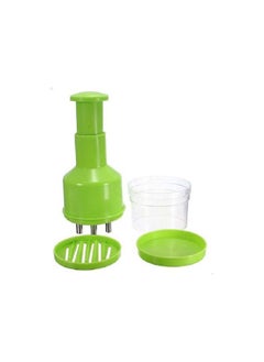 Buy Slicer Food Cutter Plastic Peeler Green/Clear 16.6cm in Saudi Arabia