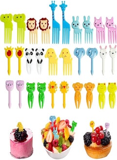 Buy fashion mania Food Picks for Kids, 50 Pcs Fun Animal Kids Food Picks Cute Animal Fruit Toothpicks, Reusable Toddler Food Pick, Kids Lunch Accessories for Bento Box - BPA Free in Egypt