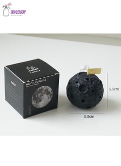 Buy Scented Candle, Moon, Black, 90G, Fragrance: Ebony Agarwood in Saudi Arabia