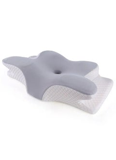 Buy Butterfly Cervical Pillow | Grey | Medical Pillow | Memory Foam | Shoulder & Neck Pain Relief | Ergonomic & Orthopedic Design for Sleeping | Washable Cover in UAE