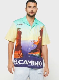 Buy Casual Relaxed Fit Printed Shirt in Saudi Arabia