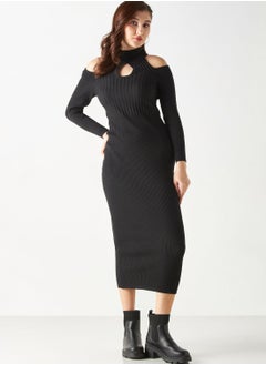 اشتري Cold Shoulder Bodycon Dress في السعودية