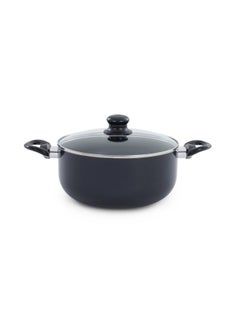 Buy Wilson Cooking Pot With Lid Dia24x11cm - Black in UAE