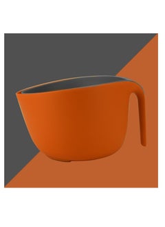 Buy 2 Piece Colander Set Grey/Orange in UAE