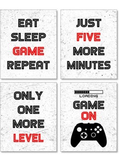 اشتري Game Room Decor Boys Room Decorations for Bedroom Gaming Wall Art for Kids Boy Playroom Home Decor Boy Room Decor Gaming Posters Set of 4 8X10in Unframed في الامارات