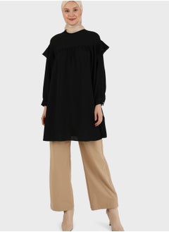 Buy Ruffle Puff Sleeve Tiered Tunic in UAE